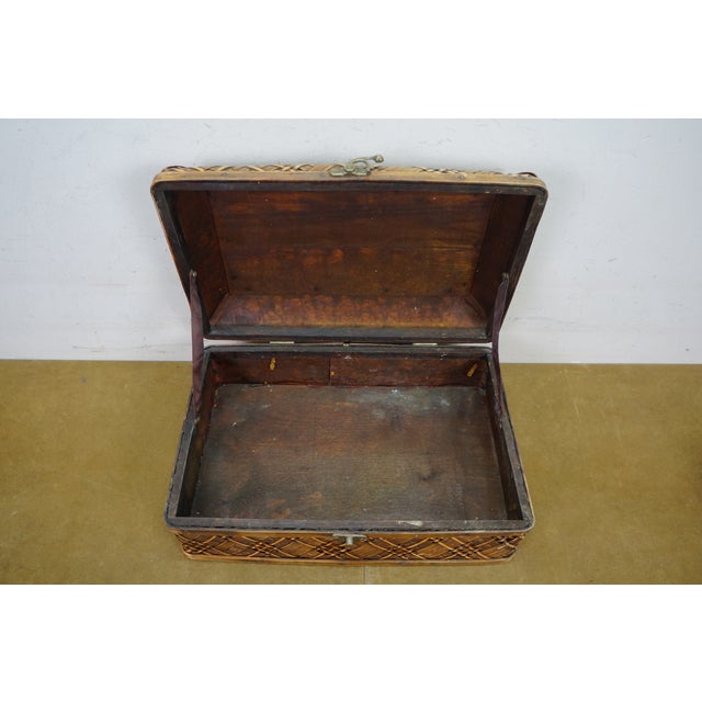 Late 20th Century 3 Japanese Woven Wicker Rattan Yanagigori Graduated Nesting Boxes 20" For Sale - Image 9 of 13