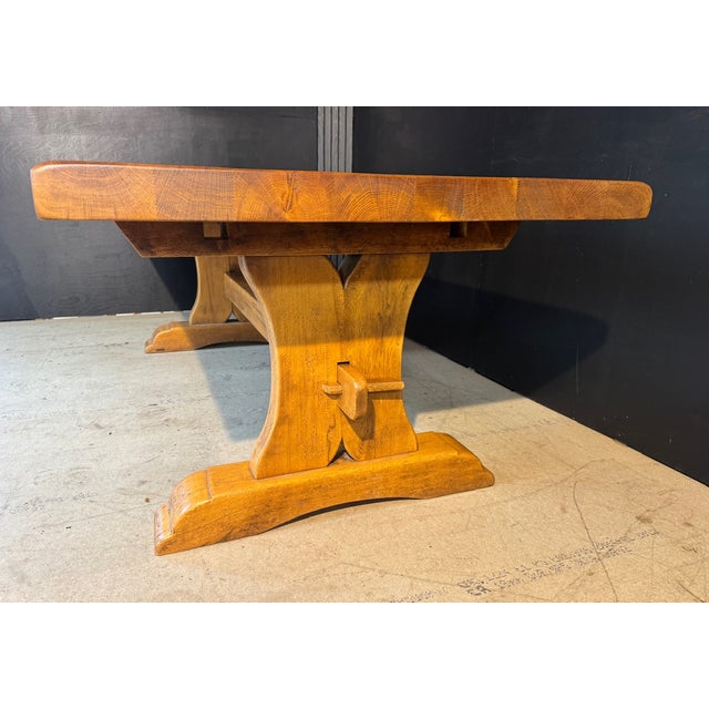 Vintage French Farmhouse Dining Table in Oak, 1925 For Sale - Image 12 of 18