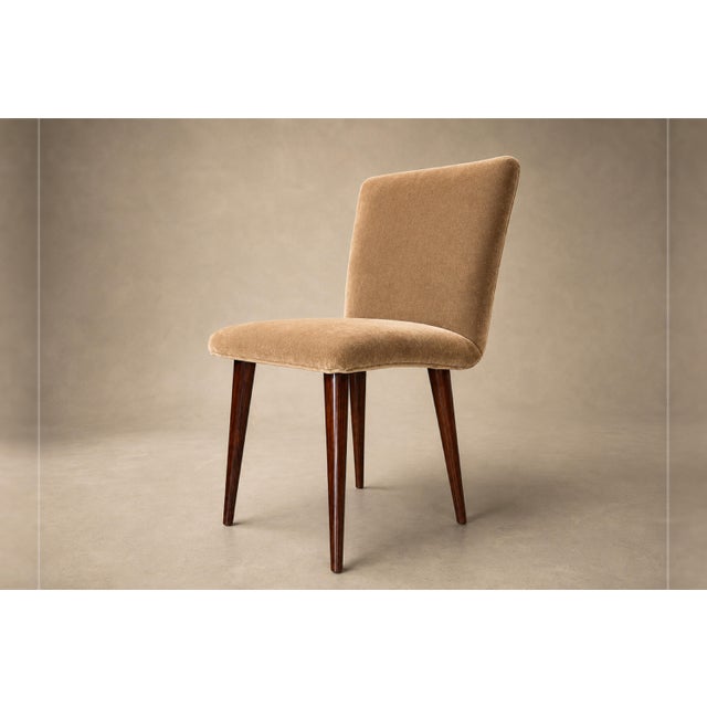Set of 12 Brazilian Rosewood and Mohair Dining Chairs, Including Two Head Chairs, 1960s For Sale In New York - Image 6 of 18