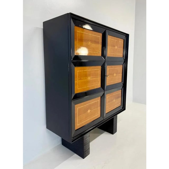 Art Deco Cherrywood and Maple Cabinet by Osvaldo Borsani, 1940s For Sale - Image 6 of 11