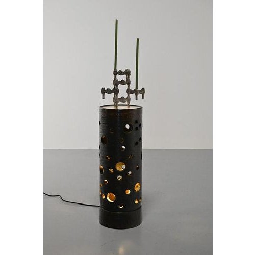 Floor Lamp in Ceramic For Sale - Image 3 of 10