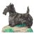 Hand-Painted Scottie Dog C1985 Steel Drum Cut-Out Doorstop by Yves Darius (Haitian, 20th Century) For Sale