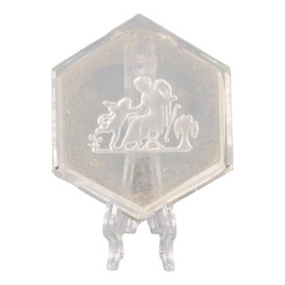 Crystal Intaglio Salt Cellar by Heinrich Hoffmann For Sale