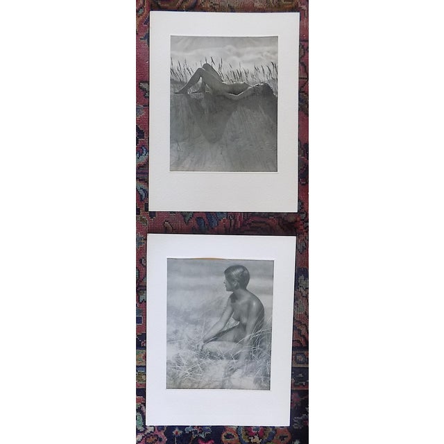 Vintage Ltd. Ed. 1938 Folio Size European Female Nude Photogravures - A Pair For Sale - Image 14 of 14