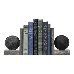 NOIR Marble Bookends