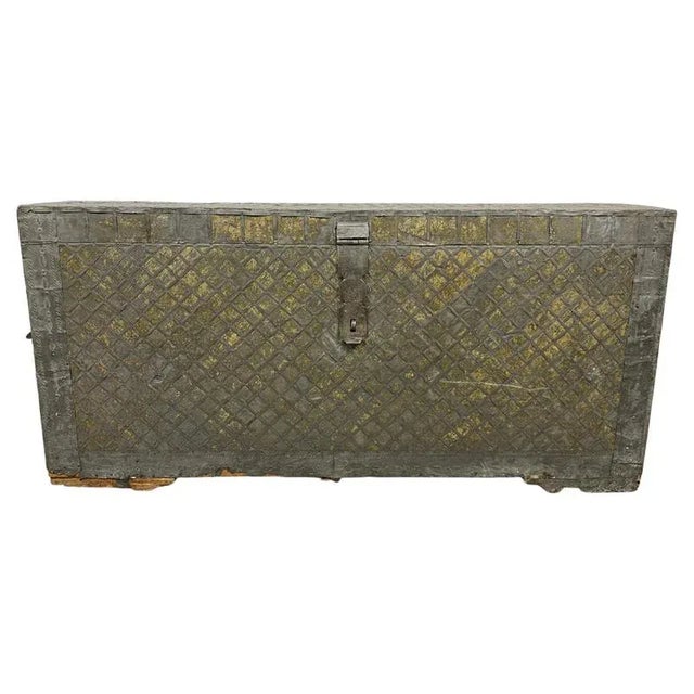 Antique Travel Chest, 1700s For Sale - Image 16 of 16