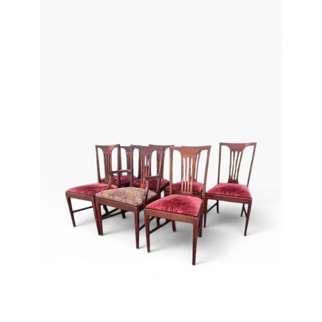 1980s 1980s Chippendale-Style Dining Chairs Attributed to Councill Craftsmen (6 Side Chairs + 1 Armchair) For Sale - Image 5 of 14