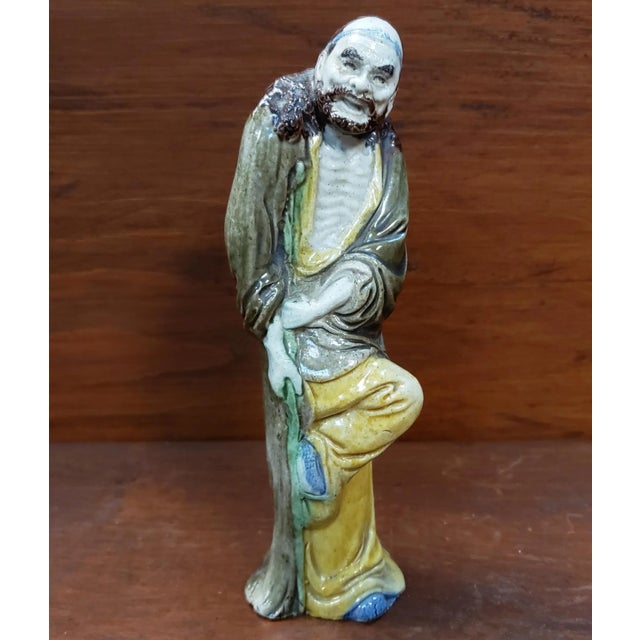 White Circa 1920 Chinese Export Porcelain Taoist Immortal Li Tieguai Figurine, Early Republic Period For Sale - Image 8 of 8