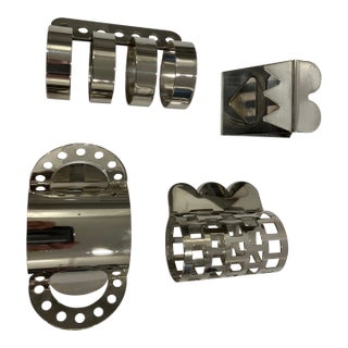 1990s Bodum Napkins Rings- Set of 4 For Sale