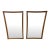 Mid-Century Modern Broyhill Sculptra Walnut Wall Mirrors - Set of 2 For Sale