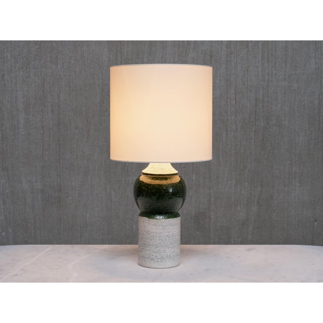 Ceramic Table Lamps with Green Glazed Spheres by Bitossi for Bergboms, 1960s, Set of 2 For Sale - Image 10 of 14