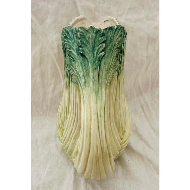 Farmhouse Fitz & Floyd Celery Stalk Pitcher For Sale - Image 3 of 5