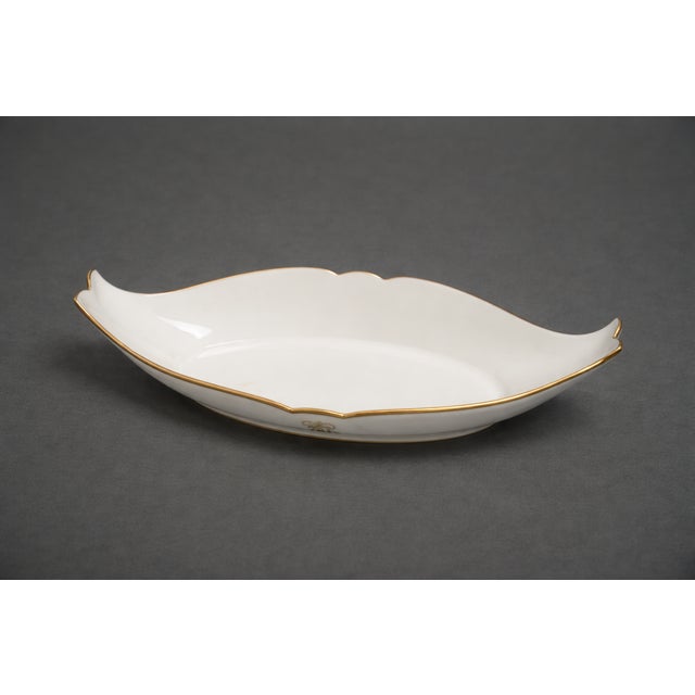 Monogrammed N Serving Dishes from Sevres Porcelain, Set of 2 For Sale - Image 3 of 7