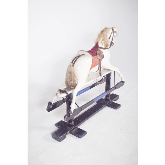 Wood English Toy Horse in Painted Wood, 1920s For Sale - Image 7 of 11