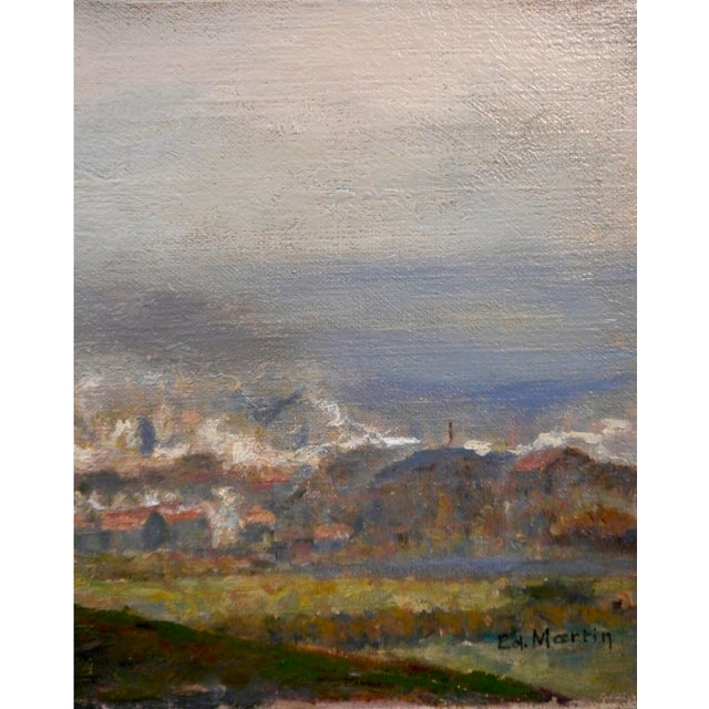 1930s French School Masters Landscape Oil Painting, Signed, 1933 For Sale - Image 5 of 5