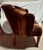 1940s Vintage Art Deco St Timothy Chair Company Velvet Barrel Back Club Chair For Sale - Image 5 of 12