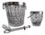 Crystal and Silver-Plated Metal Buckets, 1970s, Set of 2 For Sale