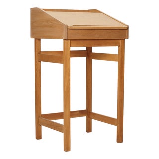 Oak Secretary Desk, Denmark, 1960s For Sale