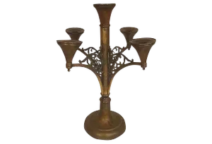 American Antique Candelabra Rogers Silver Co. Copper & Brass