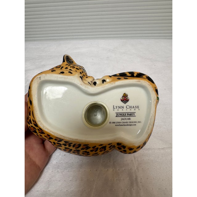 Late 20th Century Lynn Chase Designs Jungle Party Collection Jaguar Money Bank, Circa 1988 For Sale - Image 5 of 12
