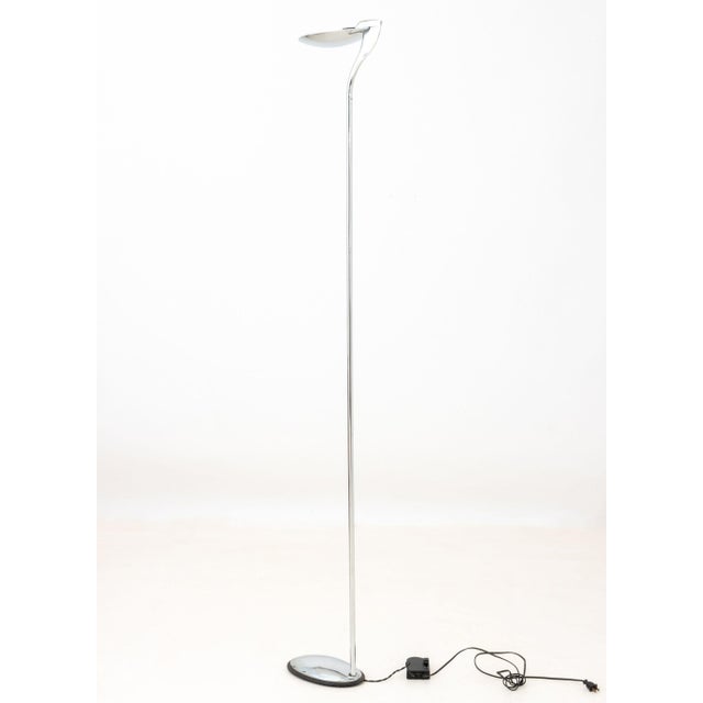 Mid 20th Century Lareico Italian Modern Chrome Floor Lamp For Sale - Image 5 of 6
