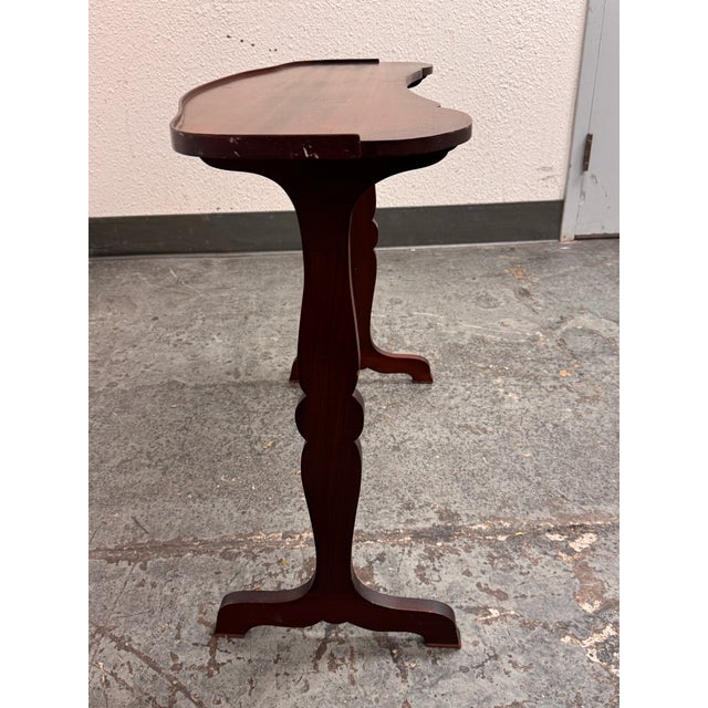 Early 20th Century Elsie De Wolfe Style Kidney Shape Reading/Alter Table, Antique For Sale - Image 5 of 12