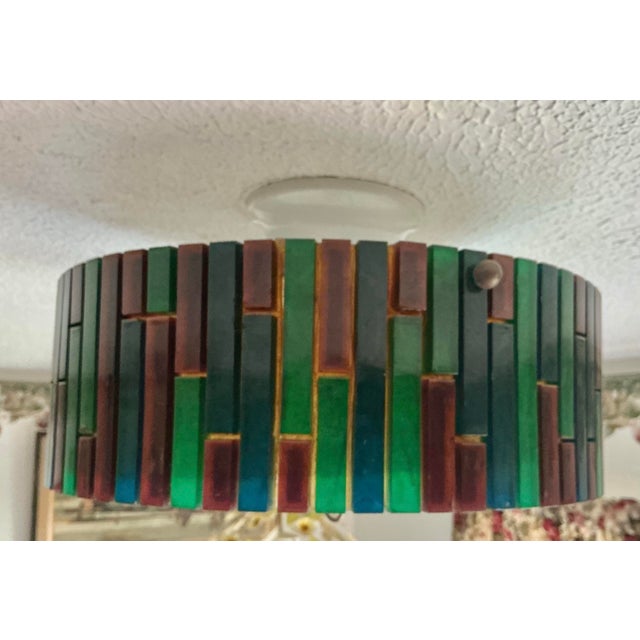 Mid-Century Modern Moe Mid Century Modern Acrylic Tile Fiesta Series Ceiling Light, Flush Mount For Sale - Image 3 of 12