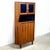 Wood 1950s Danish Rosewood Corner Cabinet W/ Indigo Stained Glass Doors For Sale - Image 7 of 16