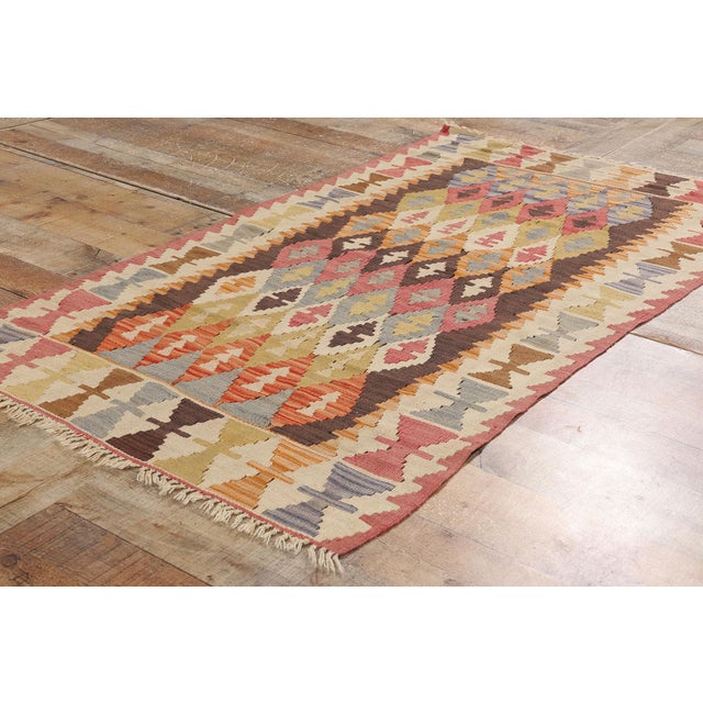 Textile Antique Turkish Kilim Rug - 02'11 X 05'03 For Sale - Image 7 of 9