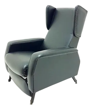 Eco-Leather Reclining Armchair, 1970s