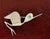 A sculptural sterling silver brooch with green cabochon inlay by Graziella Laffi (1923-2009), Lima, Peru, circa 1960-70s....