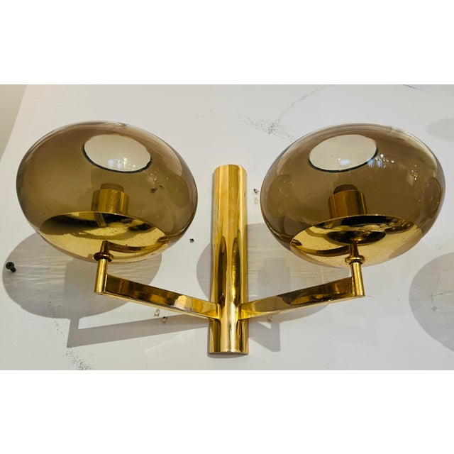 Brass 1960s Italian Sciolari Wall Lamps Mid Century - A Pair For Sale - Image 8 of 12