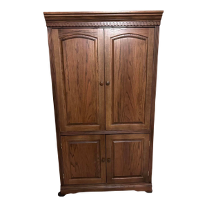Custom-Made Beautiful Solid Wood Armoire / Entertainment Center