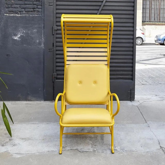Yellow Gardenias Indoor Armchair with Pergola by Jaime Hayon for Bd For Sale - Image 6 of 18
