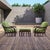 1960s Brown Jordan bent rattan chairs and ottoman. This listing is for three pieces of designer furniture: two (2) chairs...