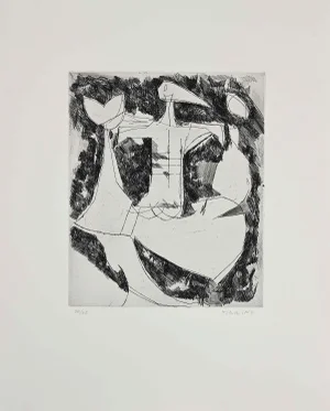 Marino Marini - Composition I - Etching - 1956