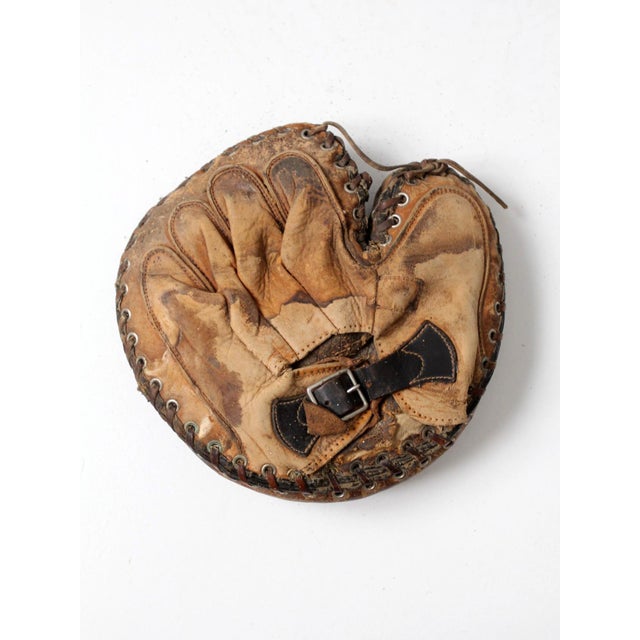 Vintage Baseball Catchers Gear Collection C. 1930s-1950s For Sale - Image 9 of 18