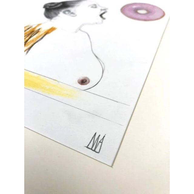 Mateo Andrea, Golosina, 2017, Mixed Media on Paper For Sale - Image 4 of 6