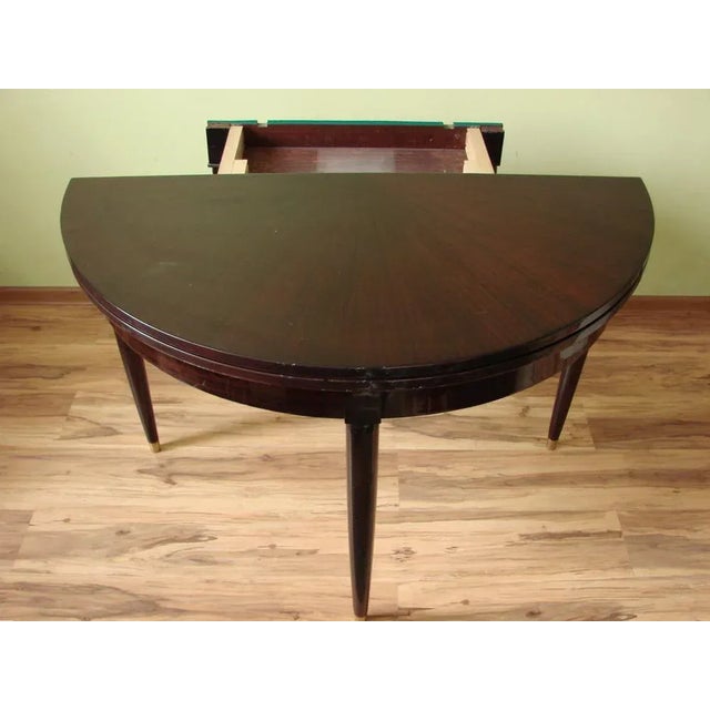 Maroon Empire Console Table, 1950s For Sale - Image 8 of 10