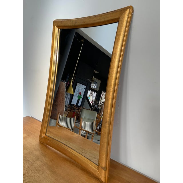 Mid-Century Modern Danish Gilded Wall Mirror C. 1960's For Sale - Image 3 of 18