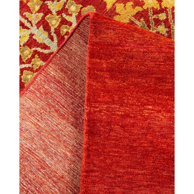 Eclectic Collection Hand-Knotted Area Rug - Red Collection 8' 1" x 10' 8" For Sale In New York - Image 6 of 9