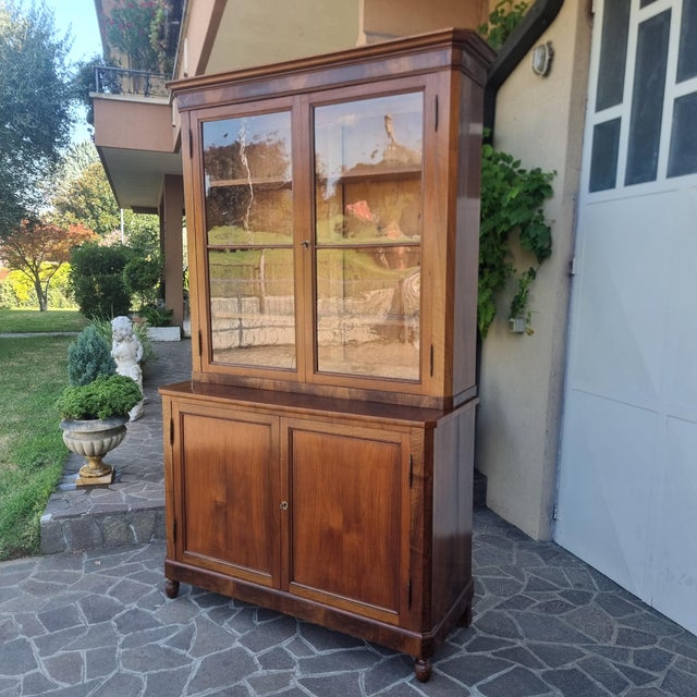 Antique Display Cabinet in Walnut, 1820 For Sale - Image 6 of 14