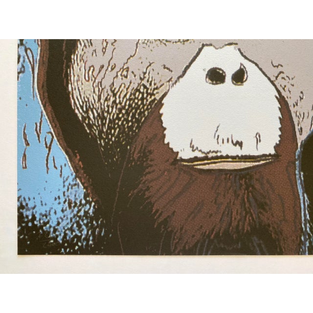Andy Warhol Vintage 1986 Limited Edition Endangered Species Large Fine Art Lithograph Print " Orangutan " 1983 For Sale In Kansas City - Image 6 of 12
