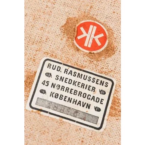 Metal Set of Safari Easy Chairs in Ash, Brass and Leather attributed to Kaare Klint, 1950s For Sale - Image 7 of 8