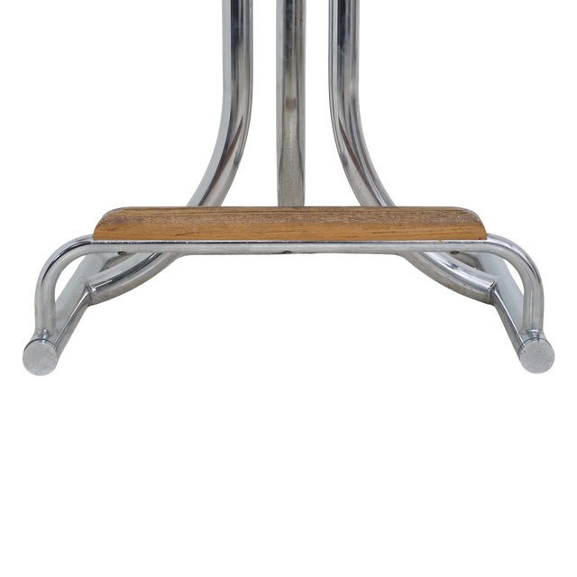 1970s Set of 6 Tubular Chrome Swivel Barstools For Sale - Image 9 of 10