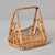 Mid-Century Italian Albini-Style Bamboo Magazine Basket For Sale - Image 9 of 11