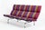 1970s Mid Century Sofa Compact Eames for Herman Miller, Alexander Girard Striped Fabric, 1970s For Sale - Image 5 of 18