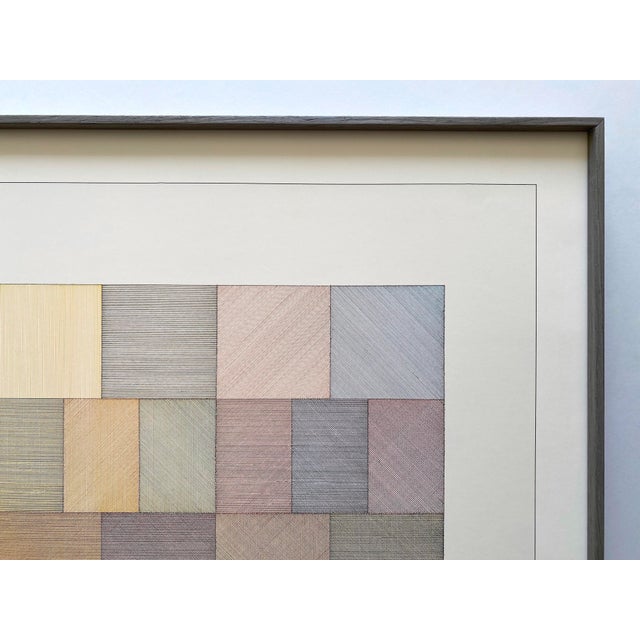 Sol LeWitt Vintage 1978 Mid Century Modernist Lithograph Print Framed Museum Exhibition Poster " Four-Color Drawing ( Composite ) " 1970 For Sale - Image 11 of 18