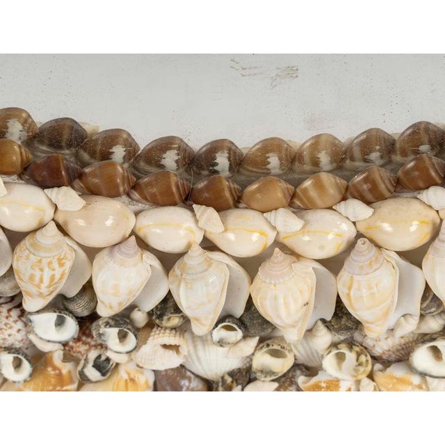 Cream 20th Century Shell Mirror For Sale - Image 8 of 9