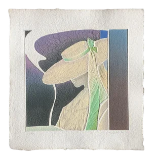 1980s "The Green Ribbon" Etching by Jan Znosko
